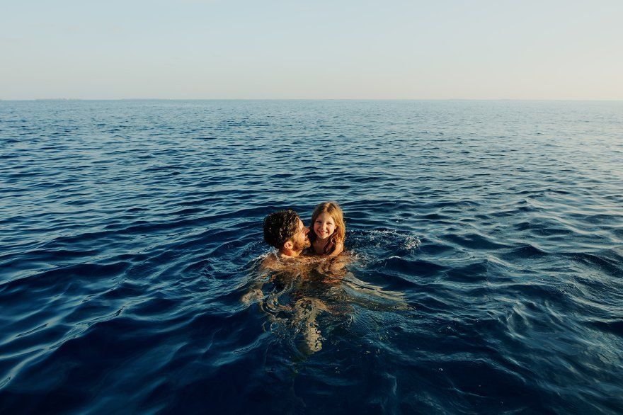 Schwimmen in der Ostsee - Ferien auf Usedom