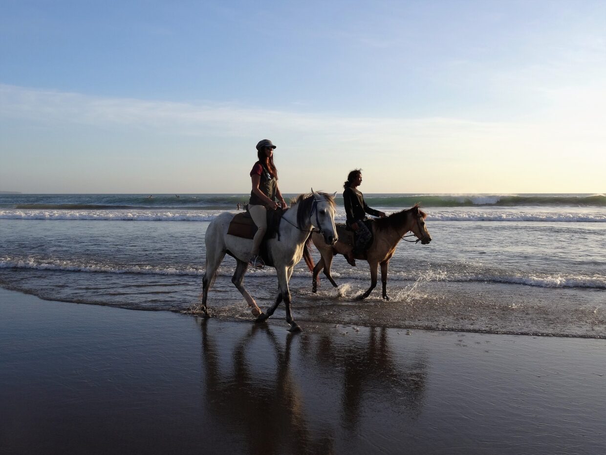 Reiter am Strand - Urlaub auf Usedom